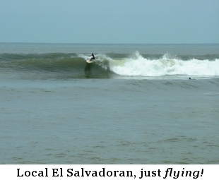 Local El Salvadoran, just FLYING.